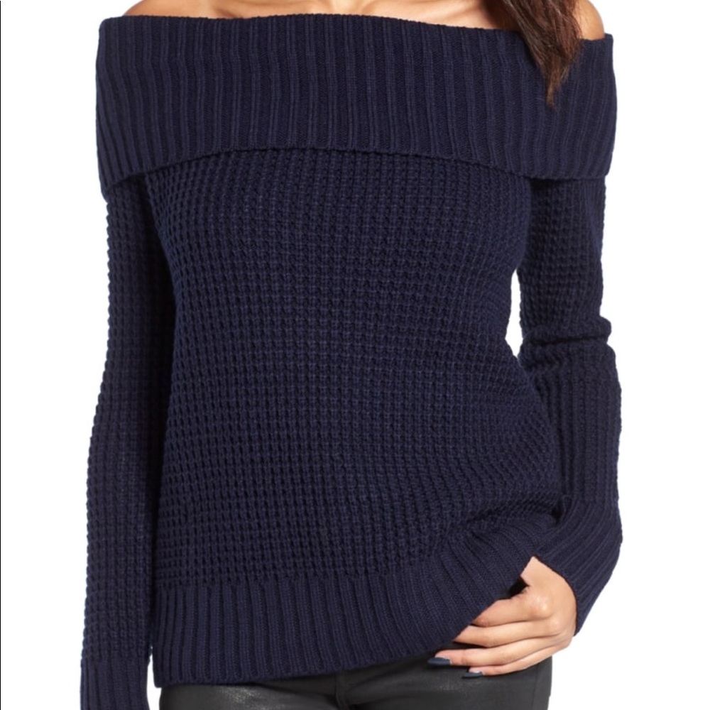Off the shoulder sweater